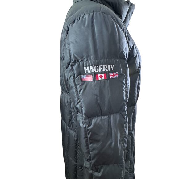 "NORTH FACE" Puffer Goose Down Longer Coat HAGERTY Embroidered on Right Arm - Picture 2 of 8